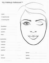 Makeup Kay Mary Face Chart Template Marykay Beauty Make Class Sheets Charts Consultant Eye Makeover Help Mac Visit Coloring Artist sketch template