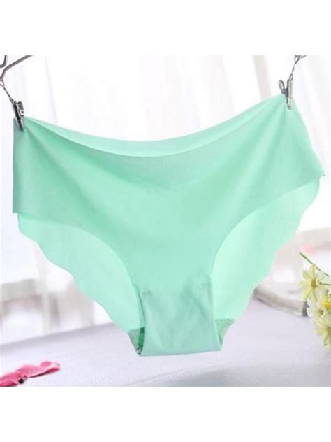 Topumt Women Ice Silk Sexy Soft Seamless Panties Invisible Safety