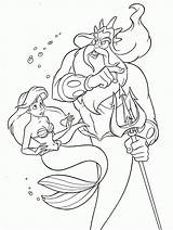 Coloring Triton Mermaid Walt Ursula Arielle Malvorlagen Characters Sereia Ninjago Advised Pocahontas Printablee Fanpop sketch template