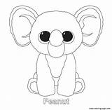 Beanie Boo Boos Colorings Glubschi Penguin Beanies sketch template