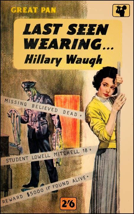 Pretty Sinister Books In Brief Last Seen Wearing… Hillary Waugh