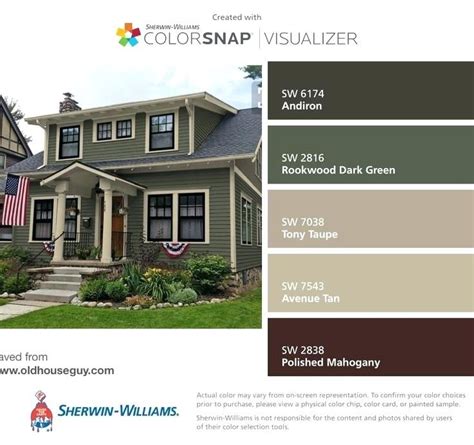 exterior paint samples    colors  visualizer green