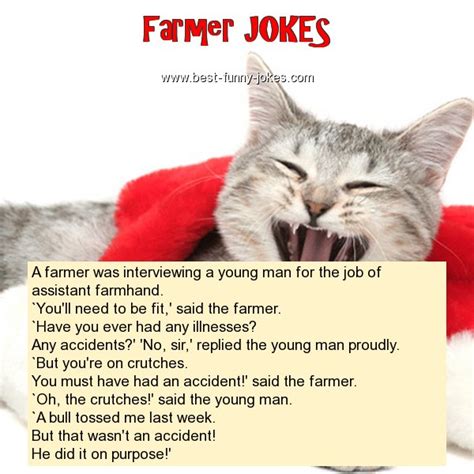 Farmer Jokes A Farmer Was Inter