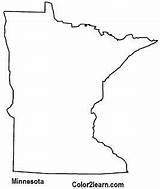 Minnesota Coloring Pages State Map Flag Outline States Shape Crafts Homeschool Capitals Paper Maps Books Stationery Cards Choose Board Sketch sketch template