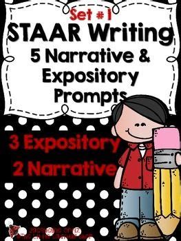 staar writing prompts set  narrative expository   grade