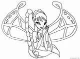 Winx Coloring4free Musa sketch template