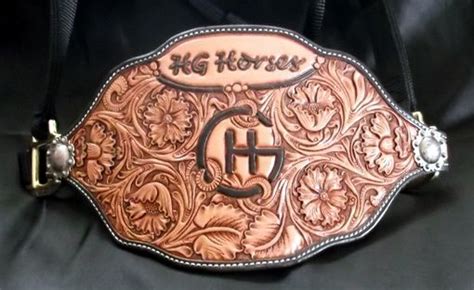 hand custom leather bronc halters double leather