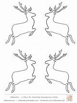 Reindeer Printable Template Clipart Templates Print Craft Stencil Patterns Crafts Printables Coloring Clip Outline Popular Library Choose Board Elk Coloringhome sketch template