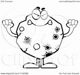 Cartoon Asteroid Mad Clipart Outlined Coloring Vector Thoman Cory Regarding Notes sketch template