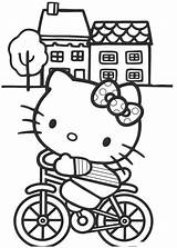 Kitty Hello Coloring Pages Skateboard sketch template