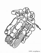 Moto Motocross Motos Quad Praticantes Dois Hellokids Colorier Coloriages sketch template