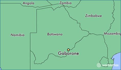 where is gaborone botswana gaborone south east map