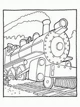 Coloring Train Pages Printable Kids Print sketch template