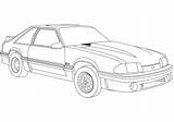 Mustang Ford Coloring Pages Drawing Printable Shelby F250 Template Kids Supercoloring Cars Sketch 1968 Categories sketch template