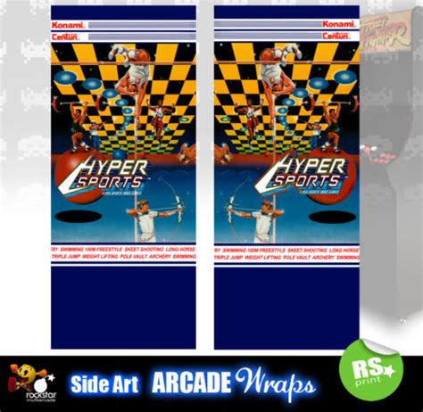 hypersports arcade side artwork panel stickers graphics