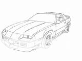 Pages Coloring Trans Am Template Camaro Bandit Smokey Sketch Firebird Car Pontiac sketch template