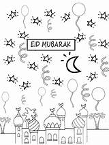 Eid Coloring Mubarak Ramadan Pages Crafts Kids Happy Activities Hajj Coloriage Adha Drawing Colouring Lantern Aid Al Printable Muslim Decorations sketch template