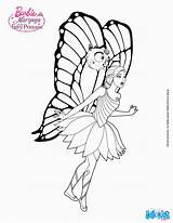 Coloring Barbie Pages Mariposa Popular sketch template