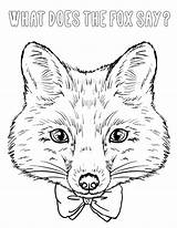 Fox Coloring Say Head Does 738px 48kb Getcolorings Getdrawings sketch template