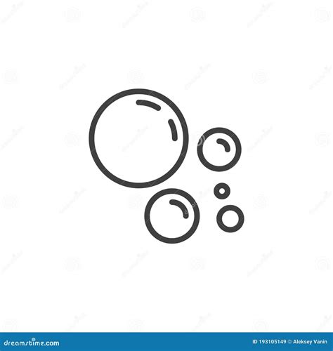 water bubble  icon stock vector illustration  clipart