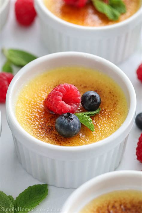 creme brulee recipe  ingredients simply home cooked