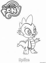 Spike Coloring Mlp Pages Printable sketch template