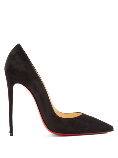 christian louboutin so kate 120mm suede pumps in black lyst