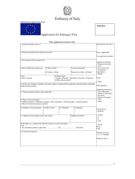 italy work visa application form 2023 printable forms free online