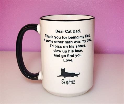 dear cat dad funny cat dad gifts  cat dads cat dad fathers day