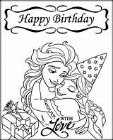 Frozen Birthday Coloring Let Go Happy Pages Elsa Disney Sister Printable Getcolorings Color Getdrawings Colori Froze Colorings Cartoon Print sketch template