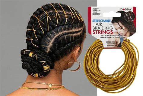 how to decorate box braids with string
