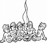 Cub Scouts Campfire Cartoons Gif Cubs Around Bsa Library Clipart sketch template