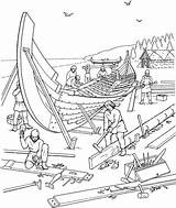 Vikings Drakkar Building Personnages Histories Horrible Coloriages Wikingerschiff Activités Designlooter Enfants Tentures Vacances Maternelle Histoire sketch template