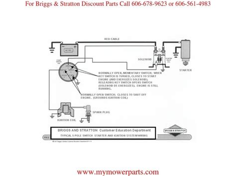 briggs  stratton electric starter wiring diagram