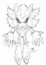 Mephiles Sonic Hedgehog Characters Coloring Pages Dark Drawing Deviantart Drawings Fan Template Getdrawings sketch template