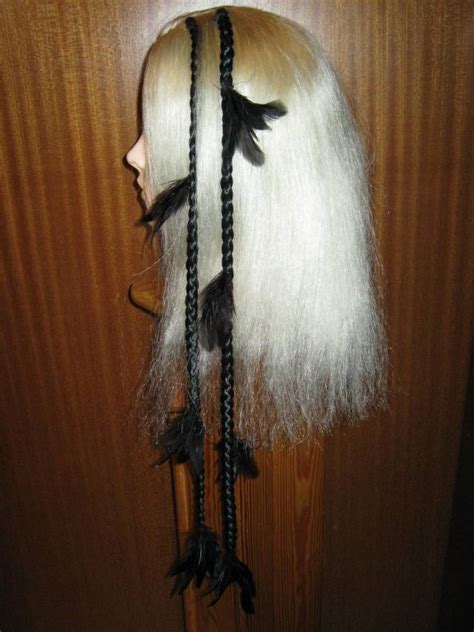 raven goth feather extensions hair piece in all hair