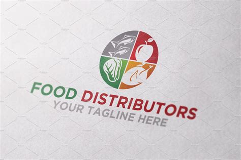 food distributions logo logo templates creative market