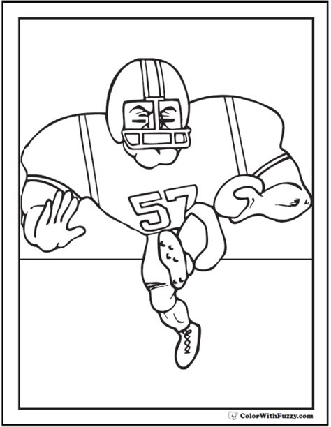 football coloring pages quarterbacks receivers running backs