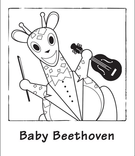 baby beethoven colouring pages coloring home