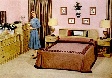 Early ’50s Bedrooms 1950 55 Mid Century Living