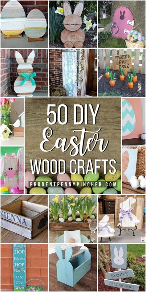 diy easter wood crafts prudent penny pincher