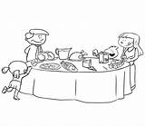 Familia Jantar Malvorlage Almorzando Ausmalbild Almorzar Tisch Familiar Colorir Geburtstag Imágenes Colorea Tareas Actividades Malen Correcto sketch template