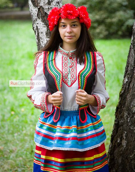 Polish Folk Dress Girls Poland National Clothing