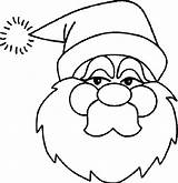 Santa Face Claus Christmas Coloring Pages Colouring Dibujos Disney Merry Noel sketch template