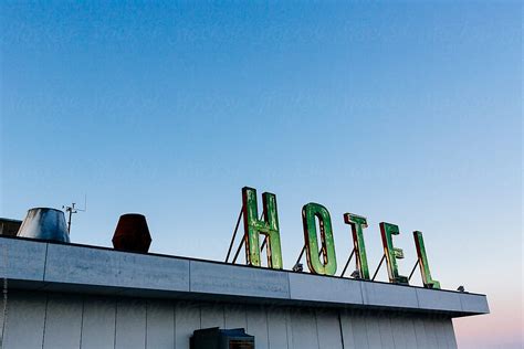 Vintage Hotel Sign By Stocksy Contributor Photographer Christian B