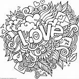 Mandala Adults Valentine Getcoloringpages sketch template