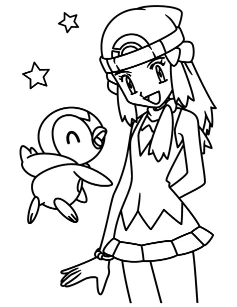 pokemon girl coloring pages bubakidscom