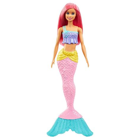 barbie mermaid pink hair doll em  bonecas de sereia barbie