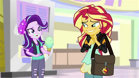 Image Sunset Shimmer Looks Embarrassed At Starlight Egs3