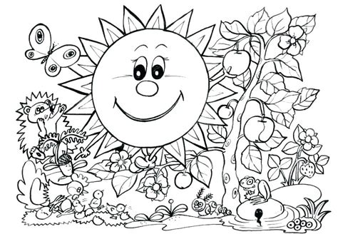happy spring coloring pages  getdrawings